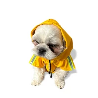 Дождевик  для маленьких и средних собак светоотражающий унисекс М Желтый