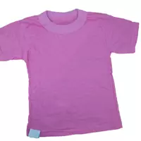 Детская однотонная футболка для девочки кулир
