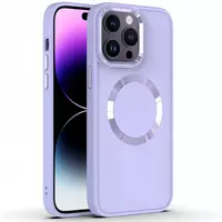 Metal Style Case With MagSafe iPhone 15 Pro — Lavender