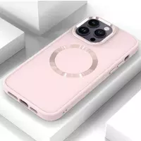 Metal Style Case With MagSafe iPhone 15 Pro Max — Pink