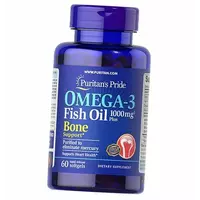 Омега 3, Omega-3 Fish Oil 1000 Bone Support, Puritan's Pride  60гелкапс (67367008)