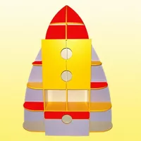 Детская стенка для игрушек Ракета (1580*350*2050h)