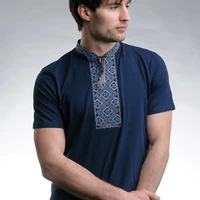 Чоловіча футболка Козацька з синім