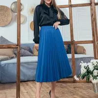 Женская юбка плиссированная Солье Marca Moderna синяя