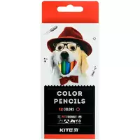 Олівці кольорові, 12 шт. Kite Dogs