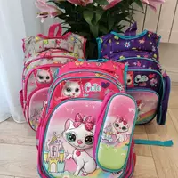 Рюкзак 4D ДЛЯ ДЕВОЧЕК школьный сумка портфель Cute cats КОШЕЧКА