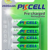 Акумулятор PKCELL 1.2V AA 2600mAh NiMH Already Charged, 4 штуки в блістері ціна за блістер, Q12