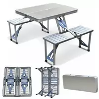 Раскладной стол и стулья Artist Hand Aluminum Folding Picnic Table with 4 Seats Portable Camping Table