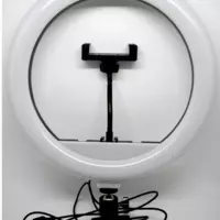 Кольцевая светодиодная Led лампа YQ   26 cm держателем для телефона и креплением под штатив