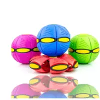 Складной игровой мячик Flat Ball Disc складной мяч-трансформер для активных игр на природе и дома(бе