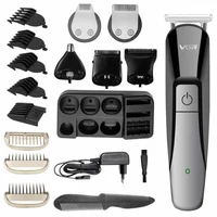 Триммер для стрижки волосся і бороди професійний акумуляторний бездротовий VGR V-012 6в1