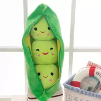 Плюшева м'яка іграшка Зелений Горошок RESTEQ 24 см. Плюшевий горошок. Іграшка три горошку в шкірці. іграшка горох