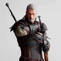 Фігурка Witcher 3, статуетка Геральт з Рівії, іграшка Geralt The Witcher Відьмак, 25 см, в коробці
