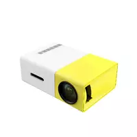 Портативний проектор YG-300 для дому та офісу HD Led з динаміком, жовтий