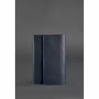 Кожаный блокнот (Софт-бук) 5.1 темно-синий