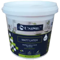 Водоемульсійна фарба для стін Unisil Matt latex, 3.5 кг