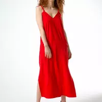 Базова червона сукня на бретельках 270335-1, 44/46 (270335-1s4446)