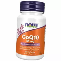 Коэнзим Q10 с Витамином Е и Селеном, CoQ10 50, Now Foods  50гелкапс (70128024)