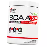 Ферментированные ВСАА с Электролитами, BCAA-X5, Genius Nutrition  360г Пиво (28562002)