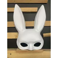 Милі вуха зайця RESTEQ, Маска кролика PlayBoy, біла 36см!